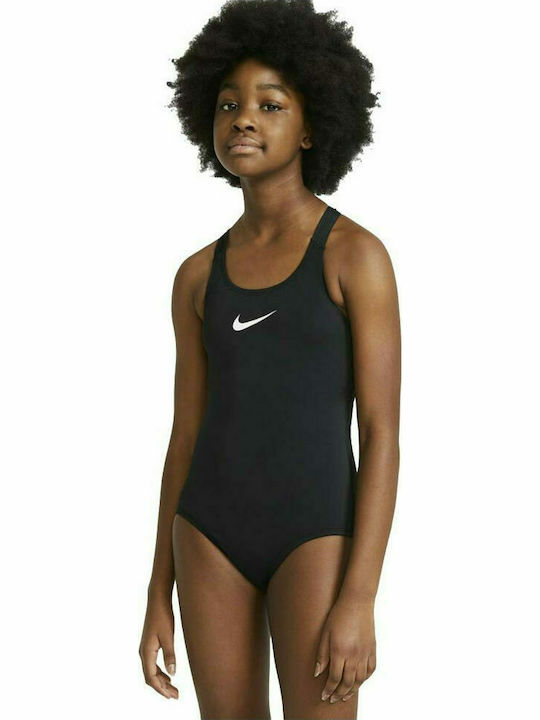 Nike Παιδικό Μαγιό Ολόσωμο Essential Racerback Κολύμβησης Μαύρο