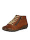 Leather Tabac Brown Men's Boots Waterproof Anatomical with Zipper