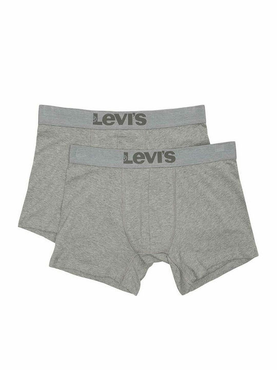 Levi's Ανδρικά Μποξεράκια Γκρι 2Pack