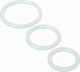 XR Silicone Cock Rings 3 pack Clear