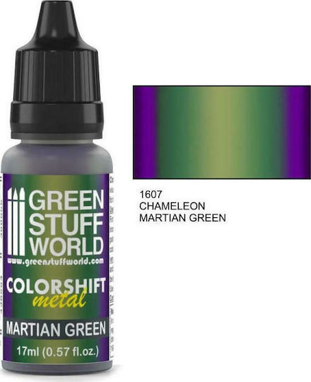 Green Stuff World Colorshift Metal Model Making Paint Colour Green 17ml