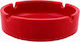 Art et Lumiere Porcelain Cigarette Ashtray Red