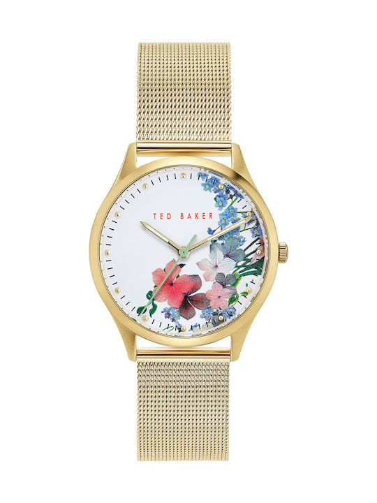 Ted Baker Belgravia Damen Uhr mit Gold Metallar...