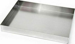 Aluminum Bakery Baking Tray W42xD28xH2cm