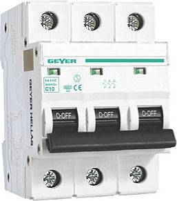 Geyer Automatic Circuit Breaker 50A Triple-pole AC EA350C