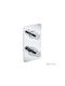 Eurorama Tonda Built-In Mixer for Shower with 3 Exits Silver