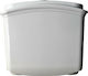 GPD RZV04 Wandmontiert Kunststoff Toiletten-Spülung Rechteckig Weiß