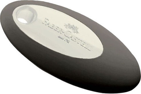 Faber-Castell Eraser for Pencil and Pen Shaped Oval 1pcs Black