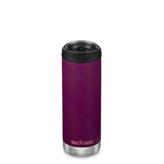 Klean Kanteen TKWide Thermosflasche Rostfreier Stahl BPA-frei 470ml Lila