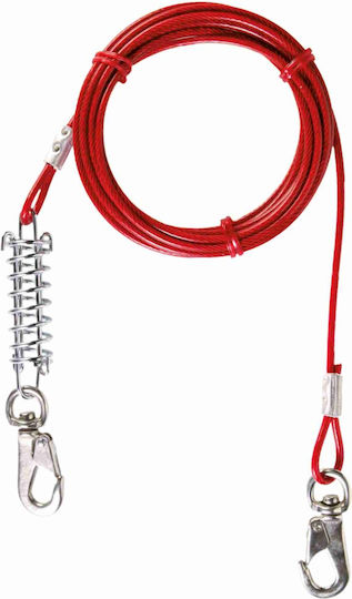 Trixie Dog Leash/Lead Garden Wire Leash in Red color 5m up to 50kg