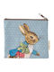 Petit Jour Paris Rabbit Kinder Geldbörse Münzfach mit Reißverschluss Hellblau BP616H