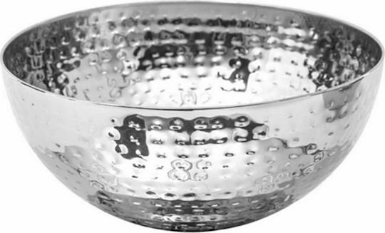 Atmosphera Dekorative Schüssel Metall Silber 24x24x11cm 1Stück