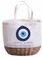 Summertiempo Beach Bag Made of Canvas White