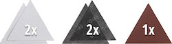Einhell Φύλλο Λείανσης Δέλτα K80 287x287mm Σετ 5τμχ