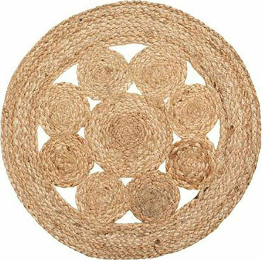 Atmosphera Round Wicker Placemat Dantelle Beige 38cm