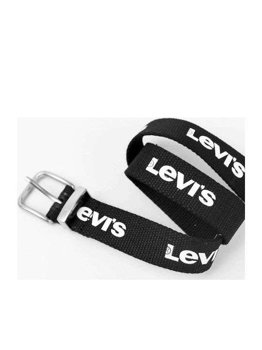 Levi's Παιδική Ζώνη Υφασμάτινη Μαύρη Core Webbing