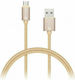 Canyon CFI3 Braided USB to Lightning Cable Χρυσ...