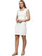 Axel 1403-0564 Summer Mini Dress Sleeveless White