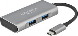 DeLock DeLock 4 Port USB 3.2 Hub with USB-C Con...