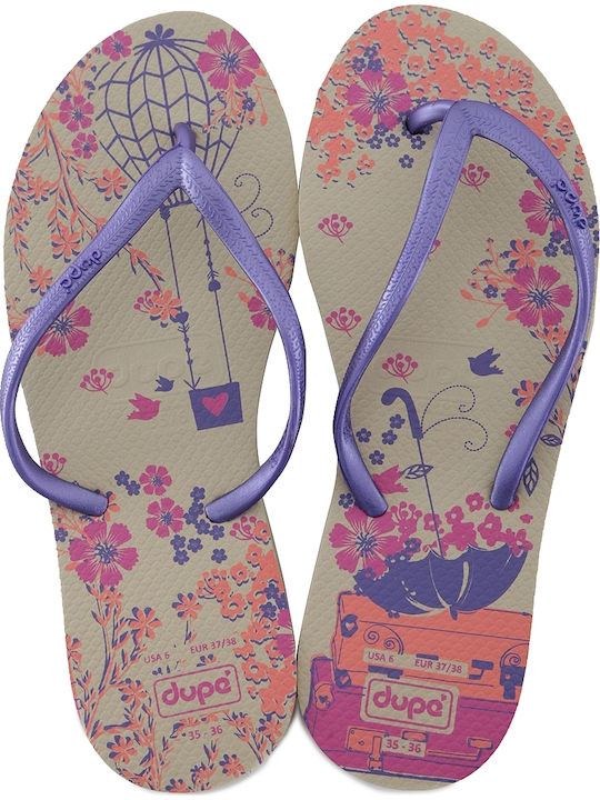 Dupe Capricho Flip Flops Μωβ Dupe Capricho Flip Flops Μωβ