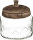 Atmosphera Allgemeine Verwendung Glasvase mit Deckel Transparent 700ml
