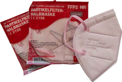 Weikang FFP2 NR Filtering Half Mask Mască de protecție FFP2 Roz 20buc