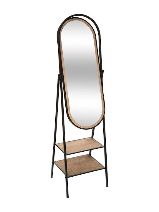 Atmosphera Floor Mirror with Wooden Frame 44x44x160cm