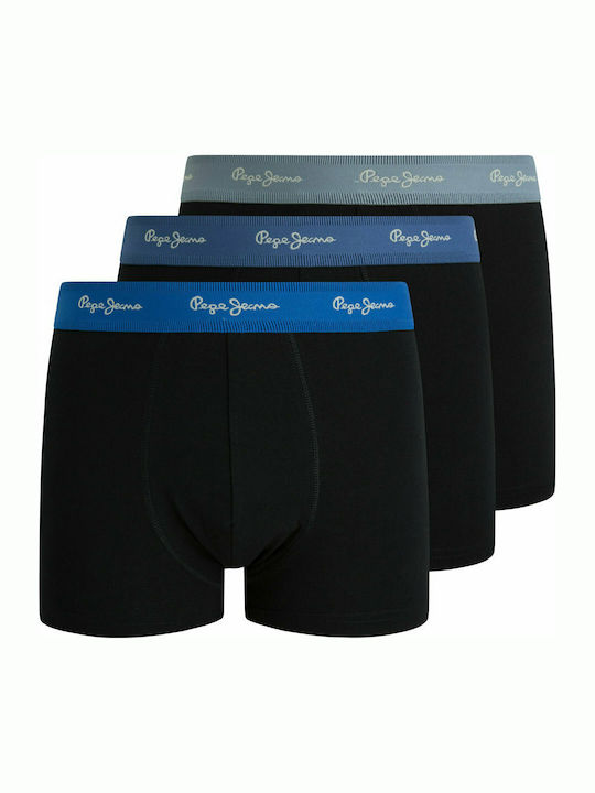 Pepe Jeans Boxeri pentru bărbați Negre 3Pachet