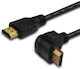 Savio HDMI 2.0 Premium High Speed 4K 60Hz HDR Angle (90°) Cable HDMI Male - HDMI Male 1.5m Black