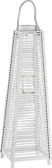 Palma Emporio Laterne Hölzernes White 74cm 1Stück