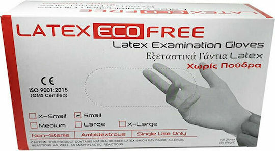 Alfa Care Eco Гащеризони Латекс Без прах в Бял цвят 100бр