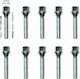 Simoni Racing Radschlösser Kegelförmig M12x1.25mm für Schlüssel Nr. 17 10Stück