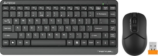 A4Tech FG1112 Ασύρματο Σετ Πληκτρολόγιο & Ποντίκι Αγγλικό US