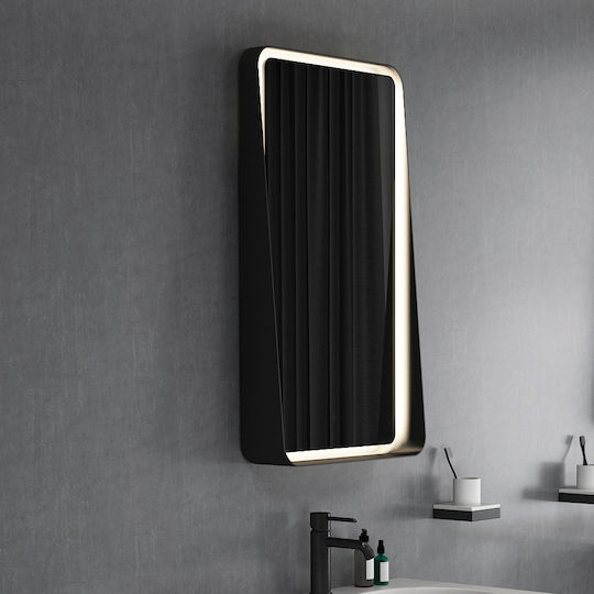 Luminor Virgo VIR5090 Ορθογώνιος Led από Μέταλλο 50x90cm Μαύρος