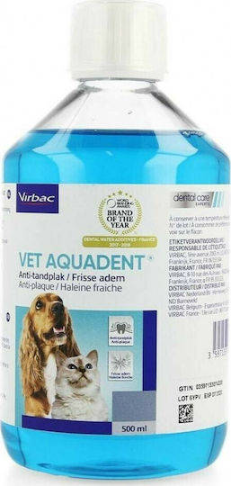 Virbac Vet Aquadent Mouth Wash Dog against Bad Breath 250ml