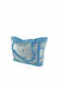 Unigreen Πλαστική Τσάντα Θαλάσσης Αδιάβροχη Διάφανη/Μπλε