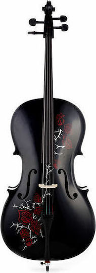 Thomann Red Rose Cello 4/4 Βιολοντσέλο με Θήκη και Δοξάρι