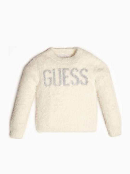 Guess Kids' Sweater Long Sleeve White