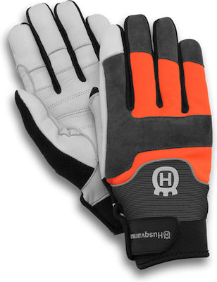 Husqvarna Technical Gloves for Work Garden Leather 595003408 595003409 595003410 Chainsaw protection