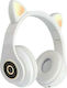 L450 Wireless/Wired Over Ear Headphones with 10 hours of Operation Whitά