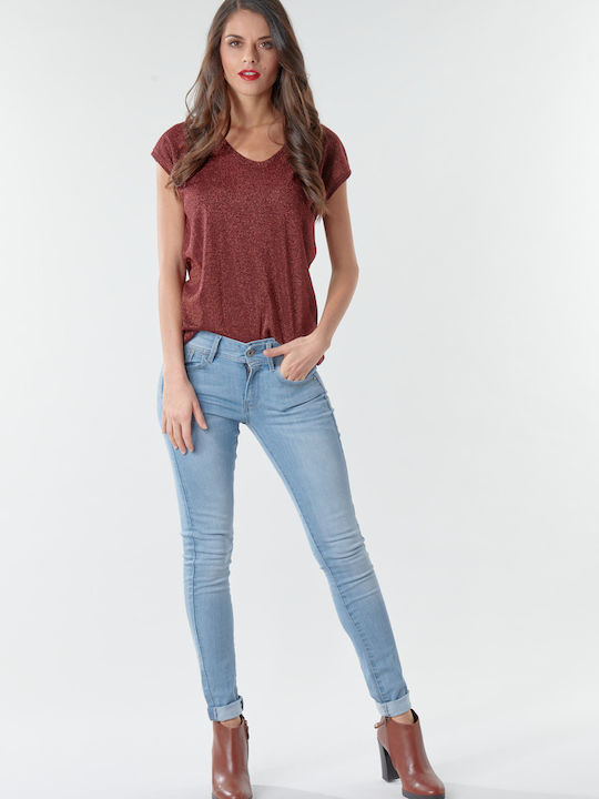 Lynn Blugi de damă Talie medie cu croială skinny