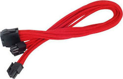 Silverstone 8-Pin EPS - 4 Pin EPS Cable 0.3m Κόκκινο SST-PP07-EPS8R