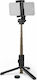 Nedis Selfie Stick Τρίποδο Κινητού Bluetooth Μαύρο
