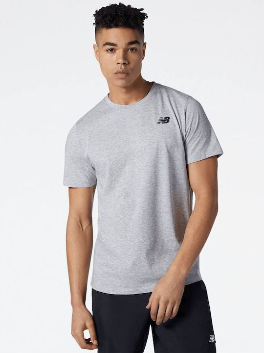 New Balance Herren Sport T-Shirt Kurzarm Gray MT11070AG