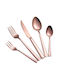 Dinox Porto Cutlery Set Cooper Shiny 60pcs