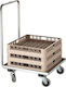 Bartscher Commercial Kitchen Food Cart for Dish Baskets TGS100 H92.5xW51.5xD64cm