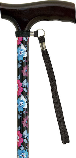 Vita Orthopaedics Adjustable Height Aluminum Walking Stick Multicolour Walking Stick