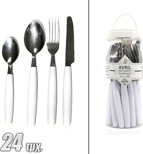Set de Tacâmuri Albe 24buc