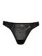 Luna Abstract Women's String Black