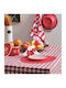 Cokitex Tablecloth Checkered Red 140x220cm